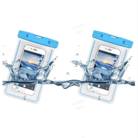 2 Packs Waterproof Phone Pouch For Drifting Diving Swimming, Underwater Dry Bag Case Cover For Phone (Option: Blue)