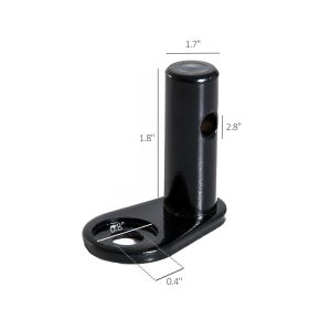 BikeTrailer Hitch (Option: Black-76x102x25 mm)
