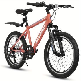 A20215 Kids Bicycle 20 Inch Kids Montain Bike Gear 7 Speed Bike For Boys And Girls (Option: Orange)