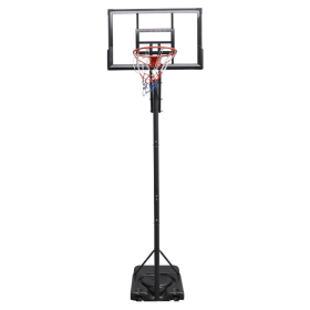 TotheCORE Basketball Stand 7.55-10.00 Ft Adjustable Portable Basketball Hoop & Goal PC Backplate, Large Base & Wheels (Option: Basketball hoops)
