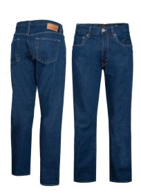 Men's Straight Leg Denim Jeans (Color: RBL, size: 36)