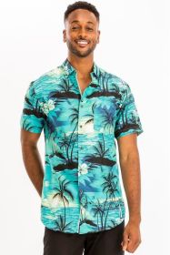 PRINT HAWAIIAN SHIRT (Color: MULTI, size: 3XL)