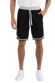 Solid Athletic Basketball Sports Shorts (Color: AQUA, size: S)