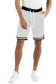 Solid Athletic Basketball Sports Shorts (Color: KHAKI, size: 3XL)