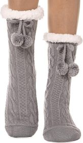 Heels and Toes - Slipper Socks (Color: GRAY)