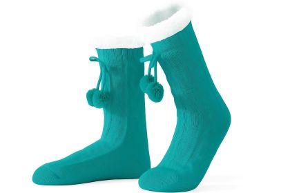 Heels and Toes - Slipper Socks (Color: Teal)