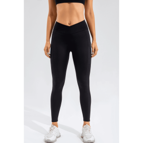 JupiterGear High-Waisted Leggings with Pockets (Color: BLACK, size: L)