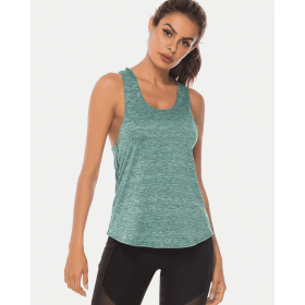 JupiterGear Scoop-Neck Long Tank Top (Color: Light Green, size: 4XL)
