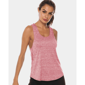 JupiterGear Scoop-Neck Long Tank Top (Color: Blush Pink, size: M)