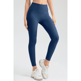 JupiterGear High-Waisted Classic Leggings (Color: Dark Blue, size: L)
