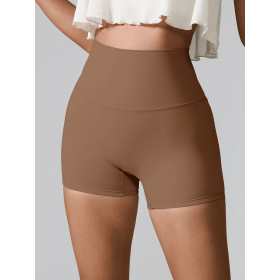 JupiterGear High-Waisted Shorts (Color: Chestnut, size: XL)