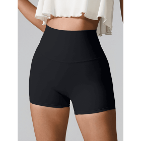 JupiterGear High-Waisted Shorts (Color: BLACK, size: XL)