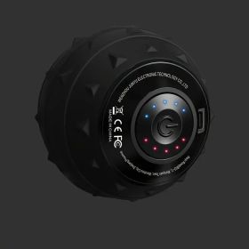 Rechargeable High Intensity Vibration Massage Ball for Muscle and Fitness, Electric Fascia Release for Neck, Back and Feet, USB Charging (Color: BLACK)